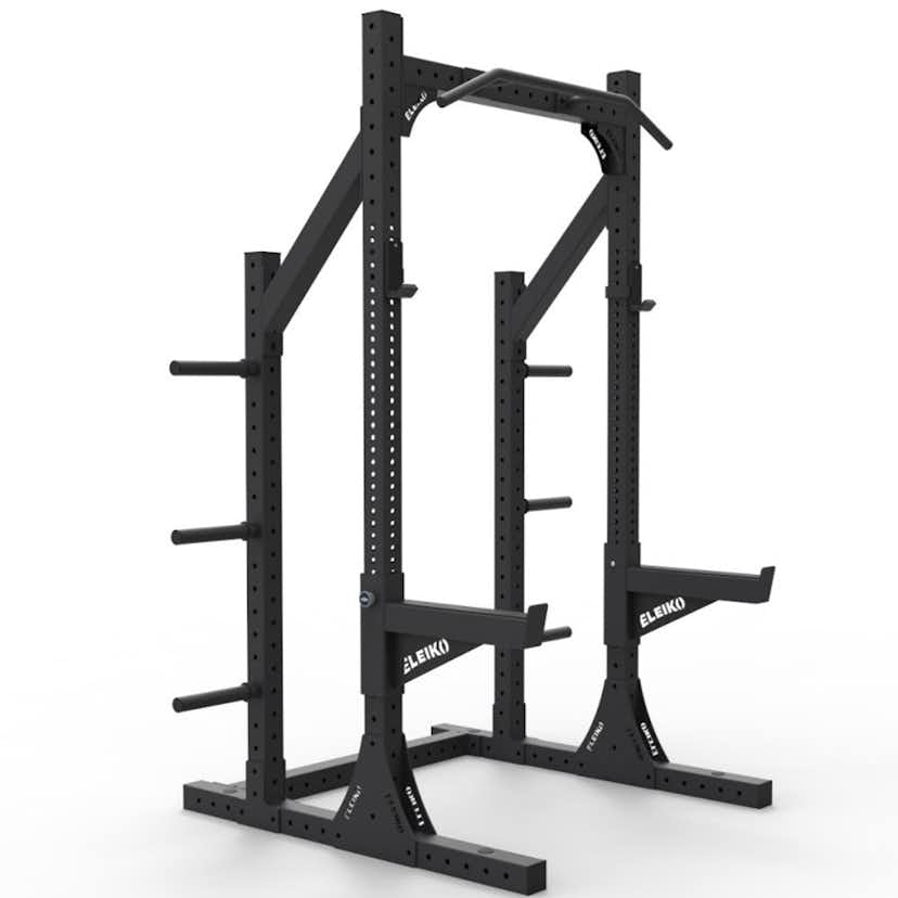 Träningsställning Eleiko XF 80 Half Rack Hybrid med Säkerhetsarmar